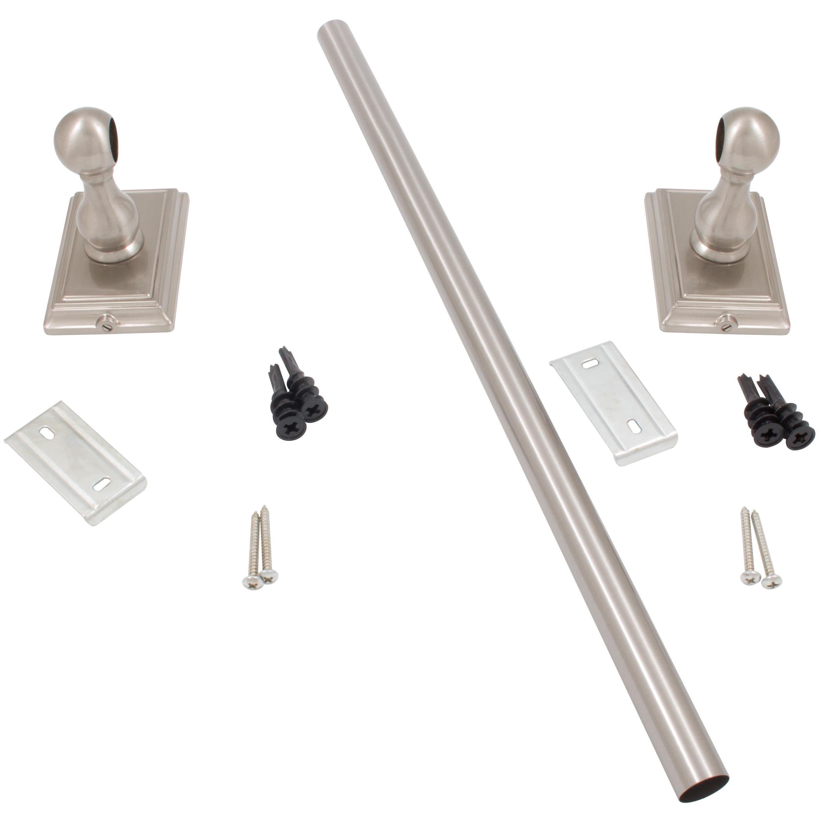 Stone Harbor Hardware Westwood Towel Bar, 18 Inches, Satin Nickel