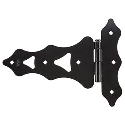National Hardware - SPB859 10" Ornamental T-Hinge 2/pk - Black