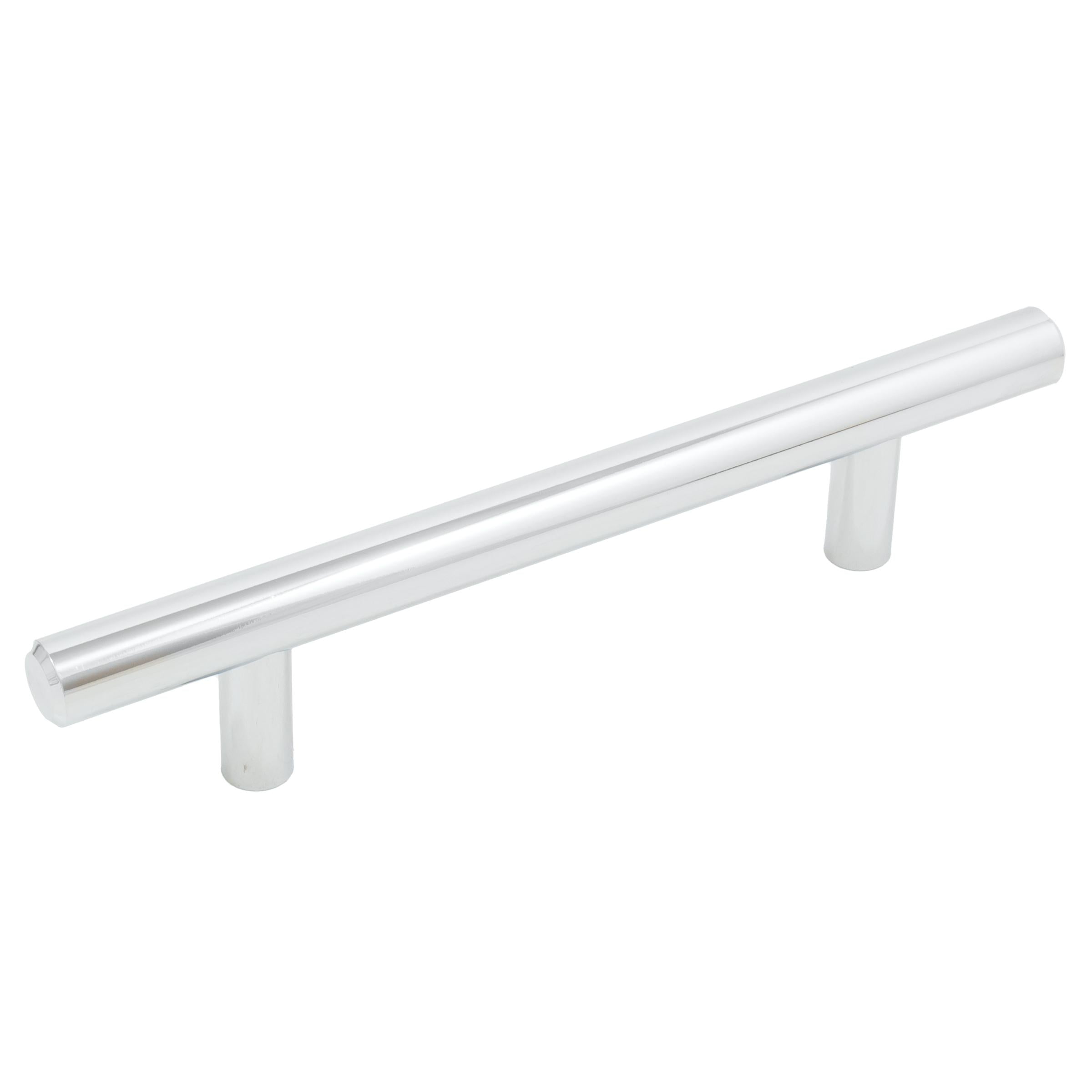 Stone Harbor Hardware Bar Cabinet Pull, 96 Millimeters, 156mm Overall Length, Polished Chrome