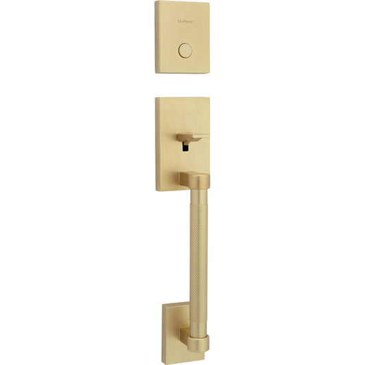 819PVH LIP 4 Prava Dummy Handleset  for 973 Trims - Satin Brass