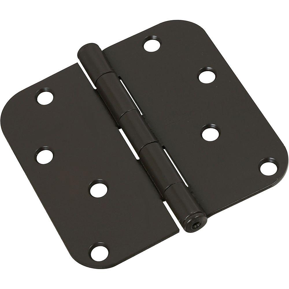 National Hardware - SPB512R5/8 4" 5/8R Hinge 1/pk - Oil-Rubbed Bronze