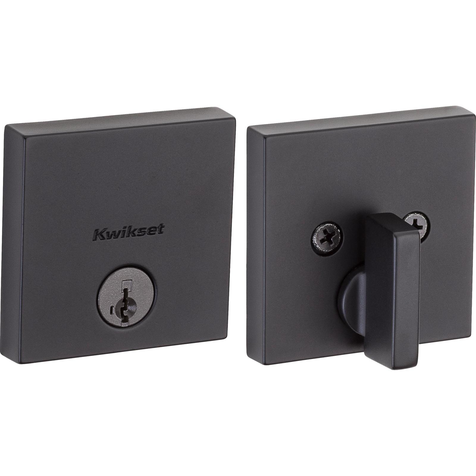 258 SQT 514 SMT CP K4 Downtown 1-Cyl Deadbolt - Matte Black