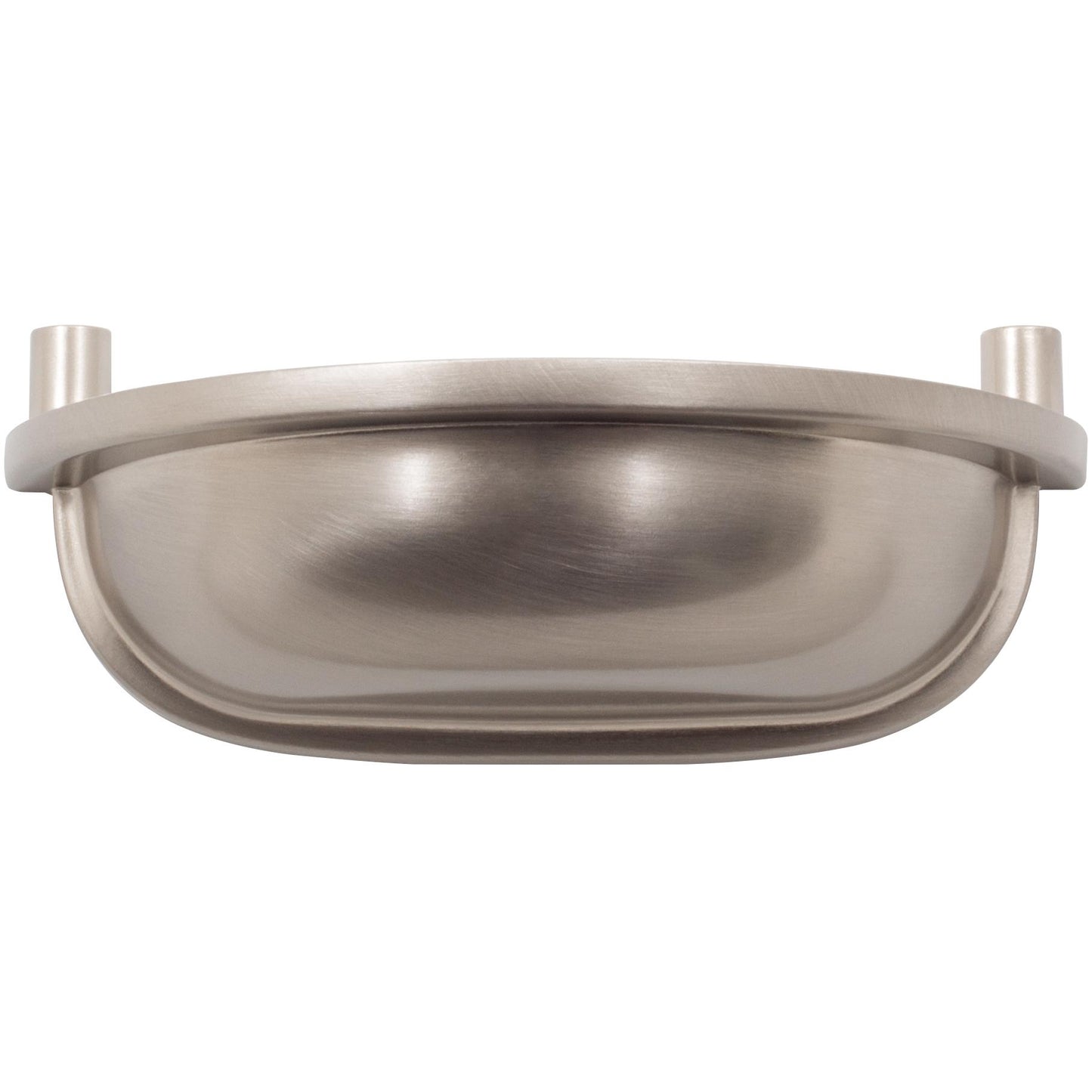 Stone Harbor Hardware Estate Cup Cabinet Pull, 3 Inches, Satin Nickel