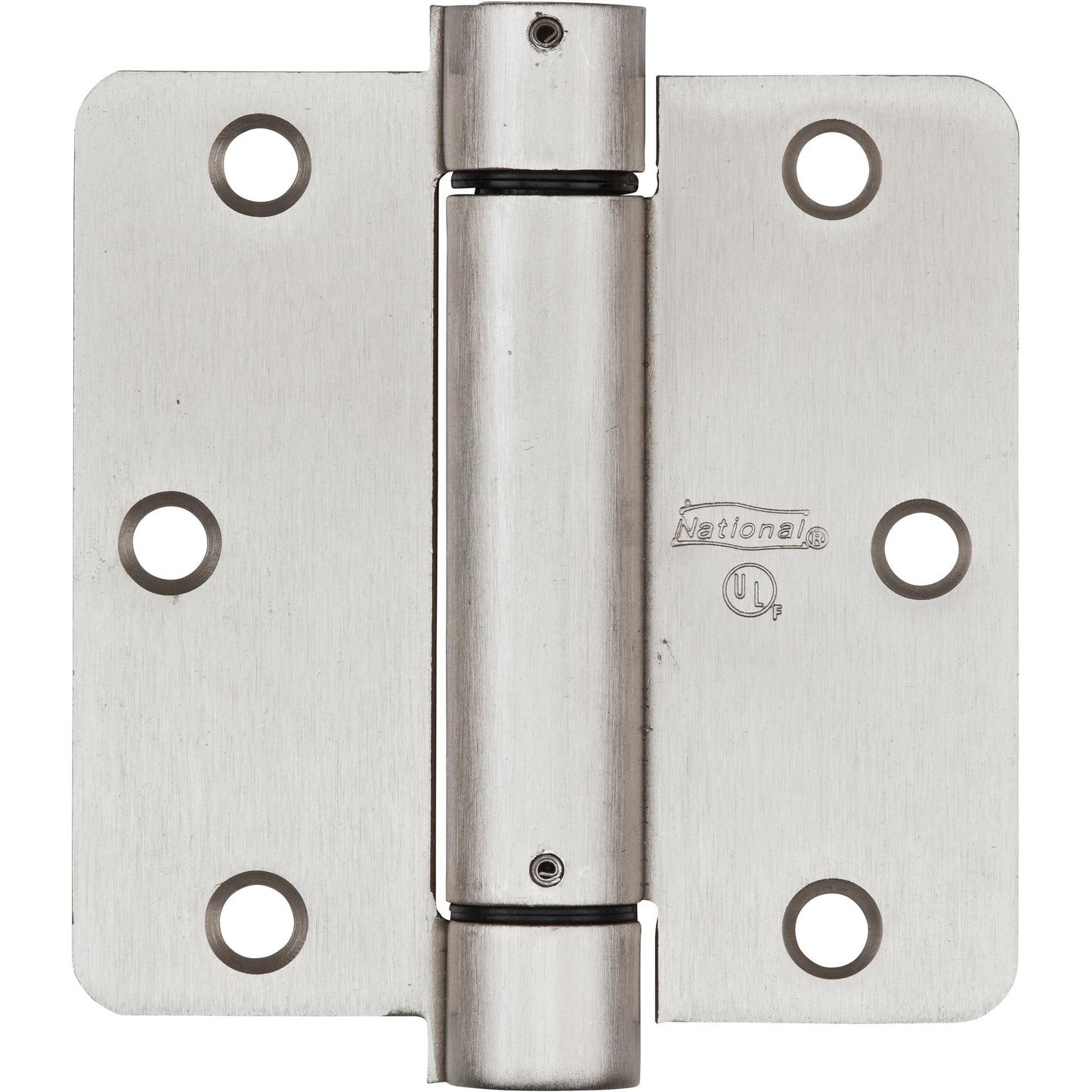 V521 3-1/2" 1/4R Spring Hinge 1/pk - Satin Nickel