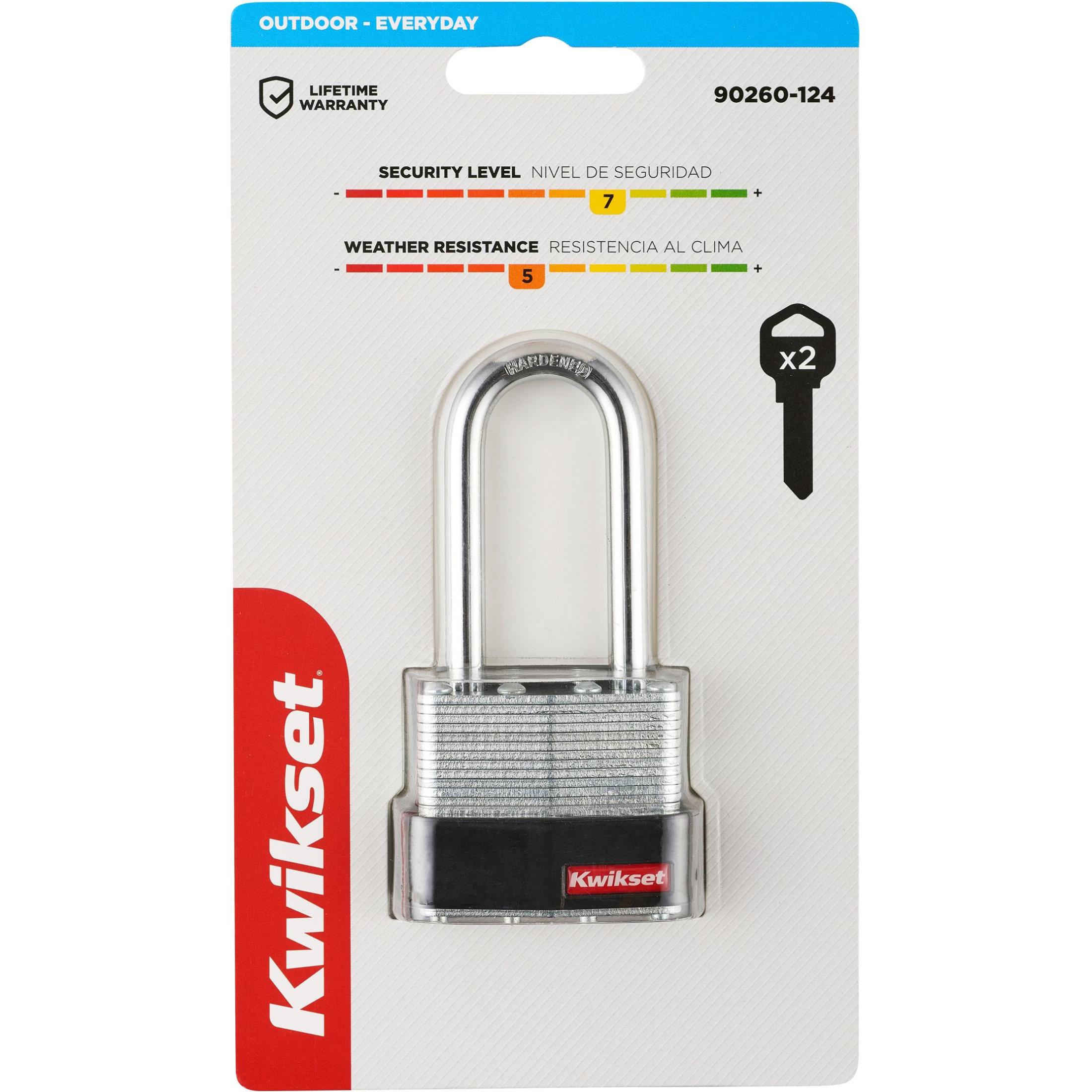 Kwikset 1-3/4" Laminated Padlock with 2" Shackle