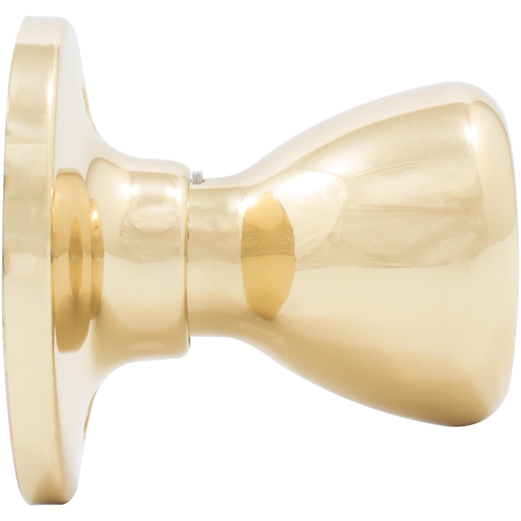 Tulip Door Knob Polished Brass