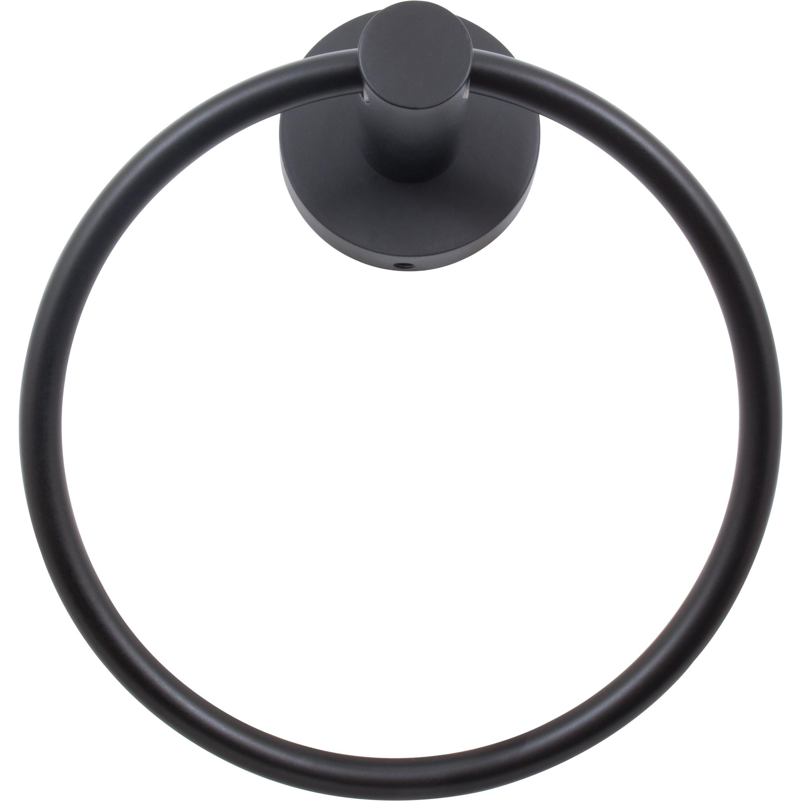 Stone Harbor Hardware Zurich Towel Ring, Matte Black