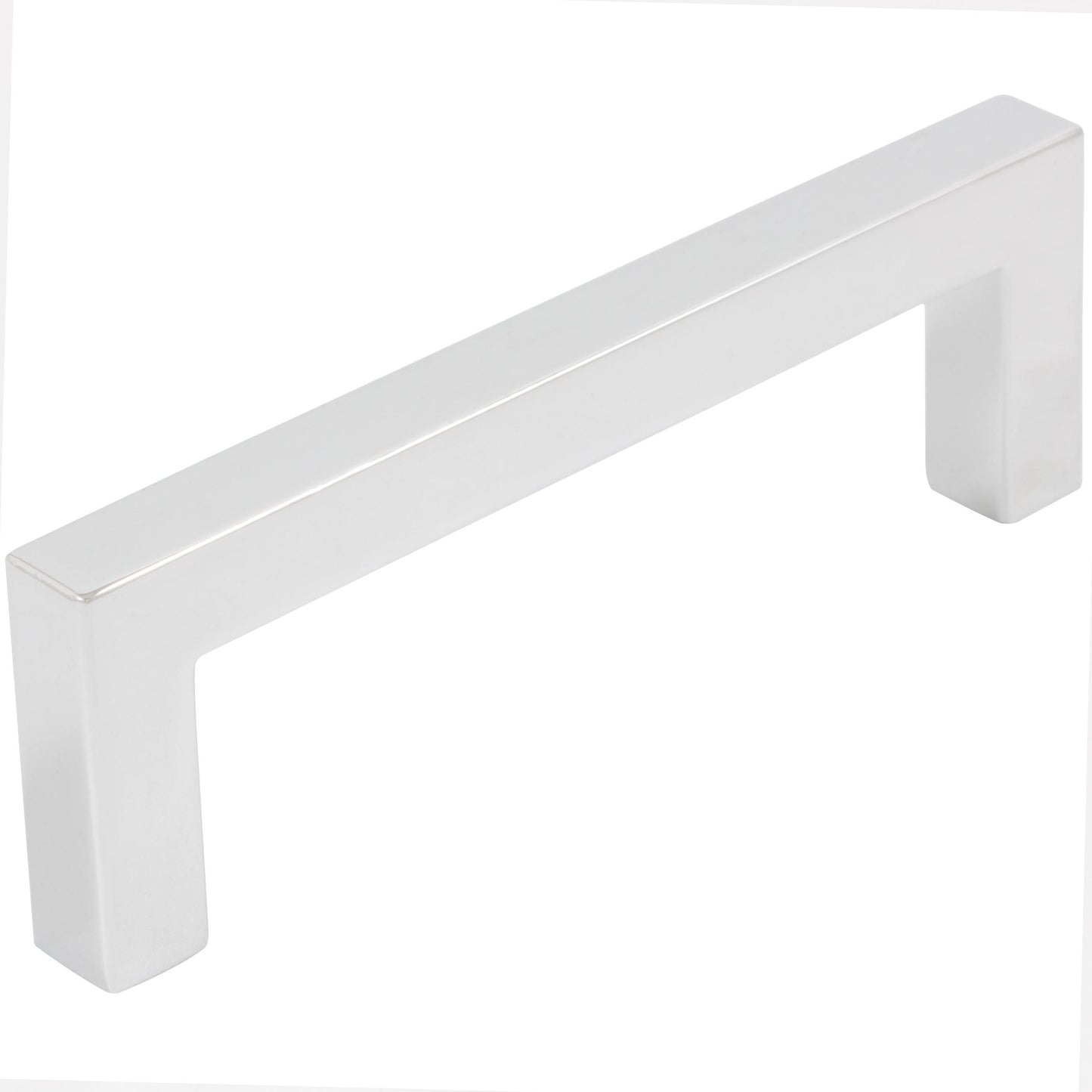 Stone Harbor Hardware Contemporary Square Cabinet Pull, 96 Millimeters, Zinc Base Material, Polished Chrome