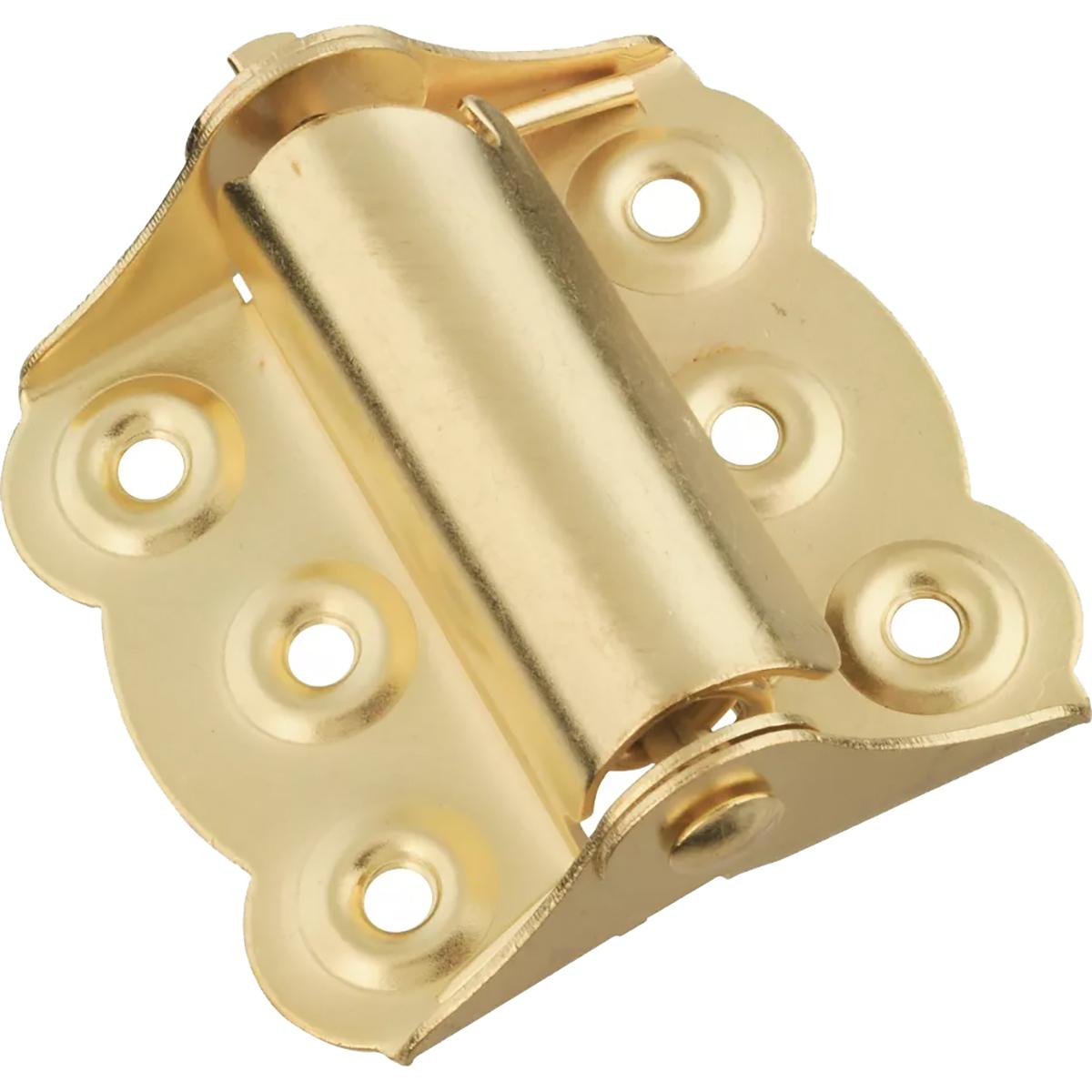 V122 2-3/4" Adjustable Spring Hinge - Polished Brass