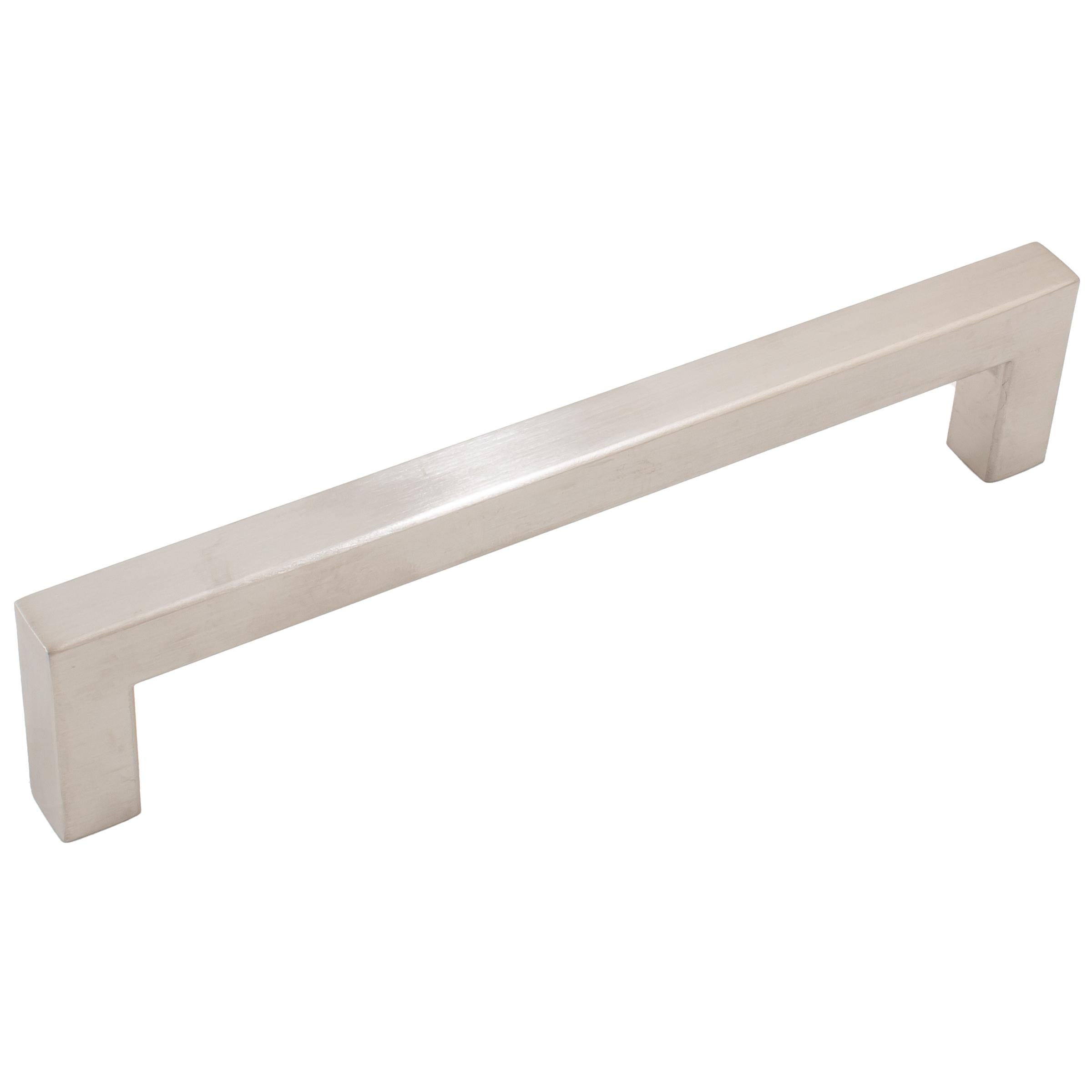 Stone Harbor Hardware Contemporary Square Cabinet Pull, 128 Millimeters, Stainless Steel Base Material, Satin Stainless Steel