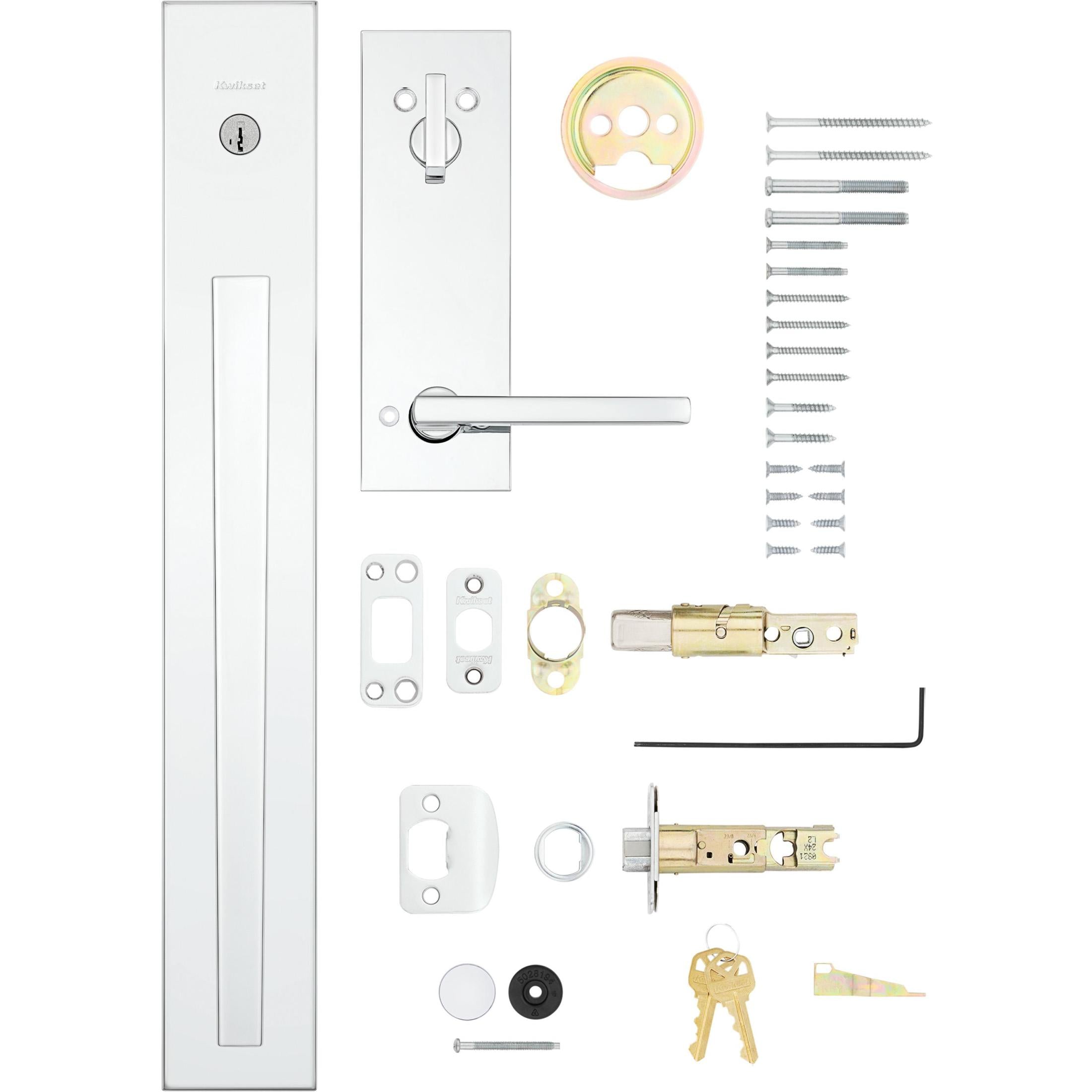 818CRHxHFLSQF 26 SMT CP Caerus / Halifax Handleset - Polished Chrome