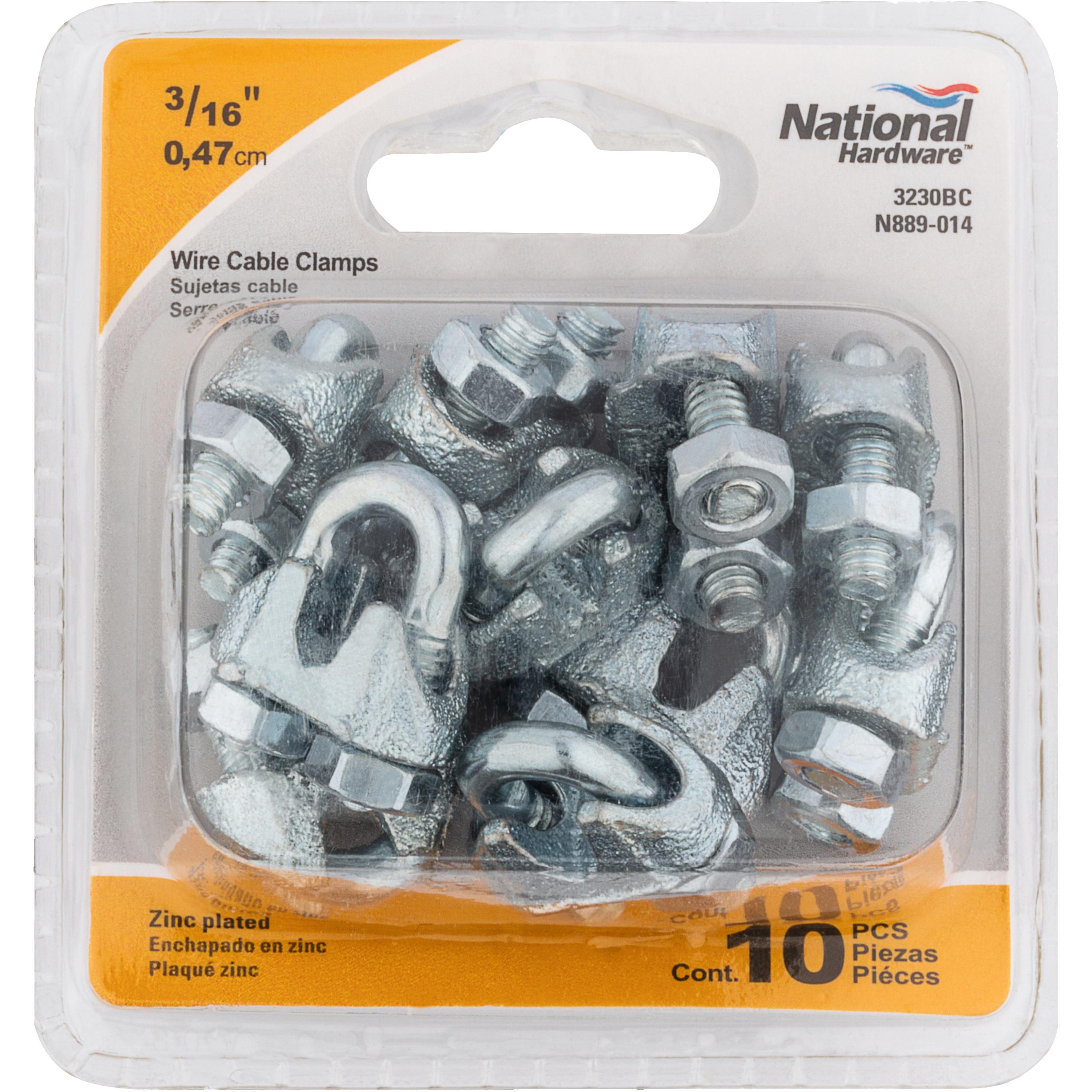 3230BC 3/16" Wire Cable Clamp - Zinc Plated