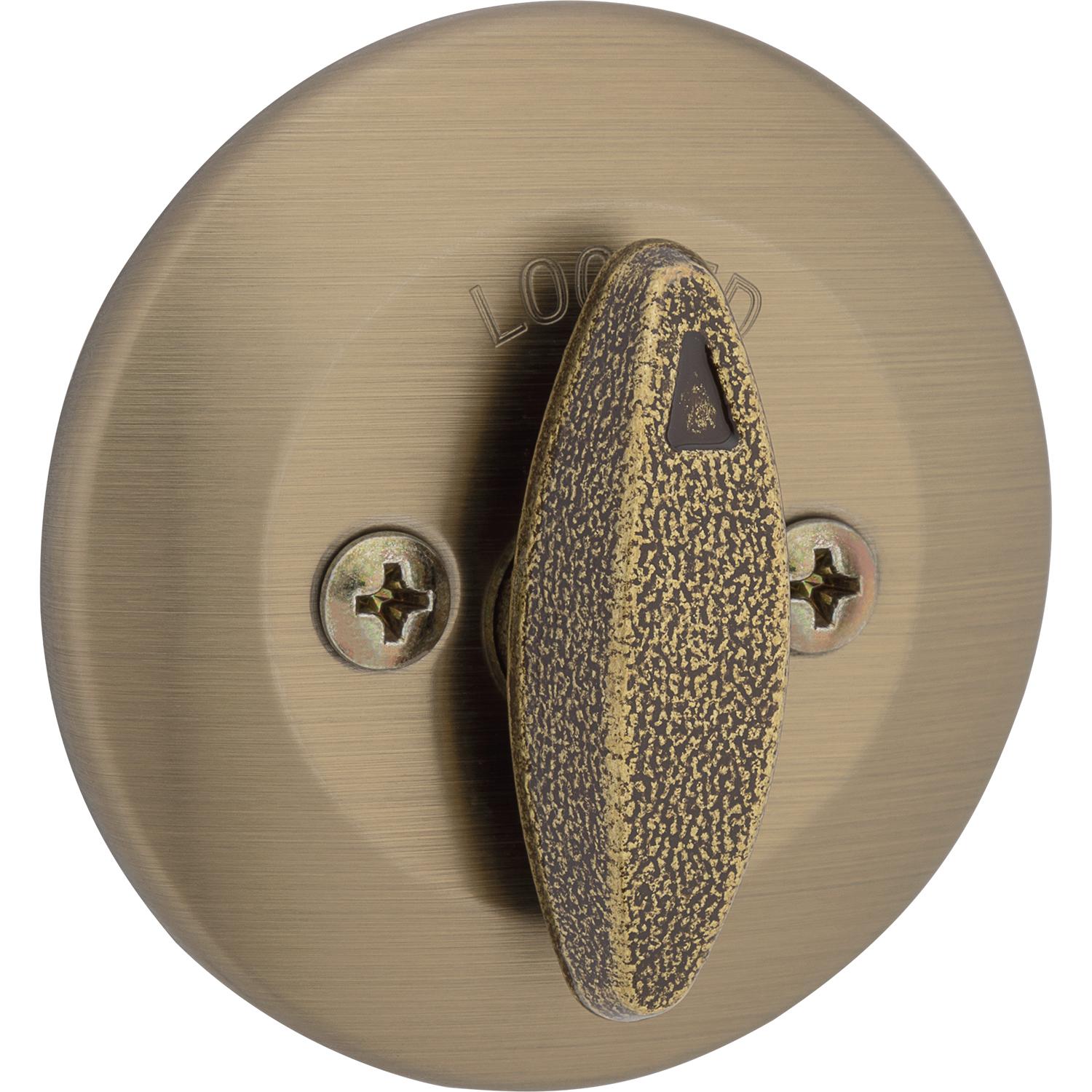 660 5 SMT CP K6 1-Cyl Deadbolt - Antique Brass