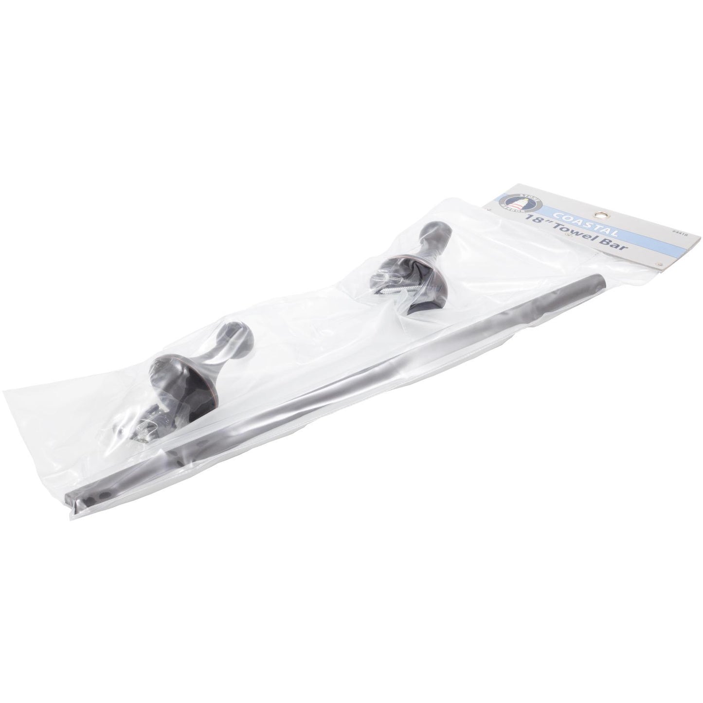 Stone Harbor Hardware Coastal Towel Bar, 18 Inches, Vintage Bronze