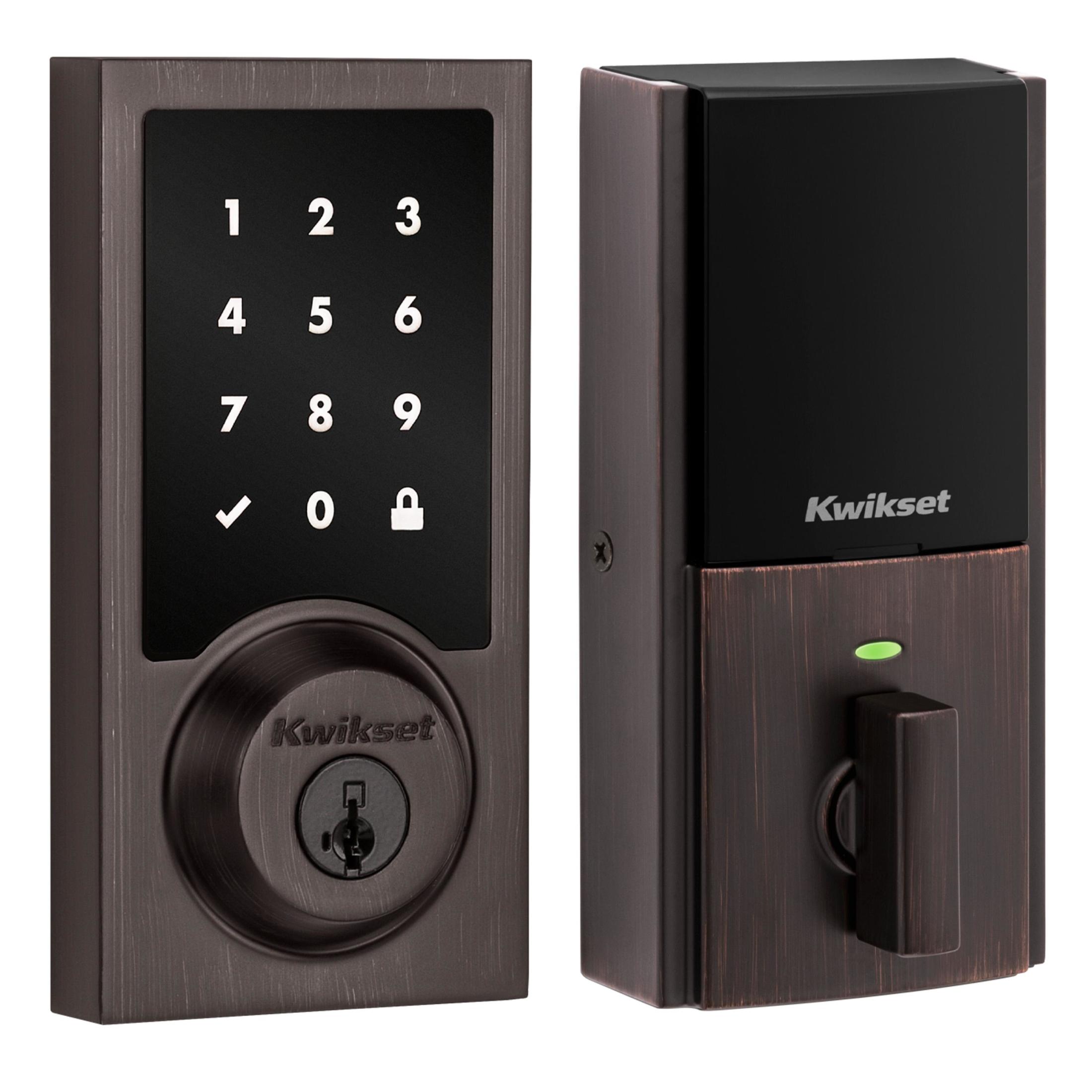 918 CNT ZW700 11P SMT BP RCALFD RCS Contemporary HomeConnect Touchpad Deadbolt - Venetian Bronze
