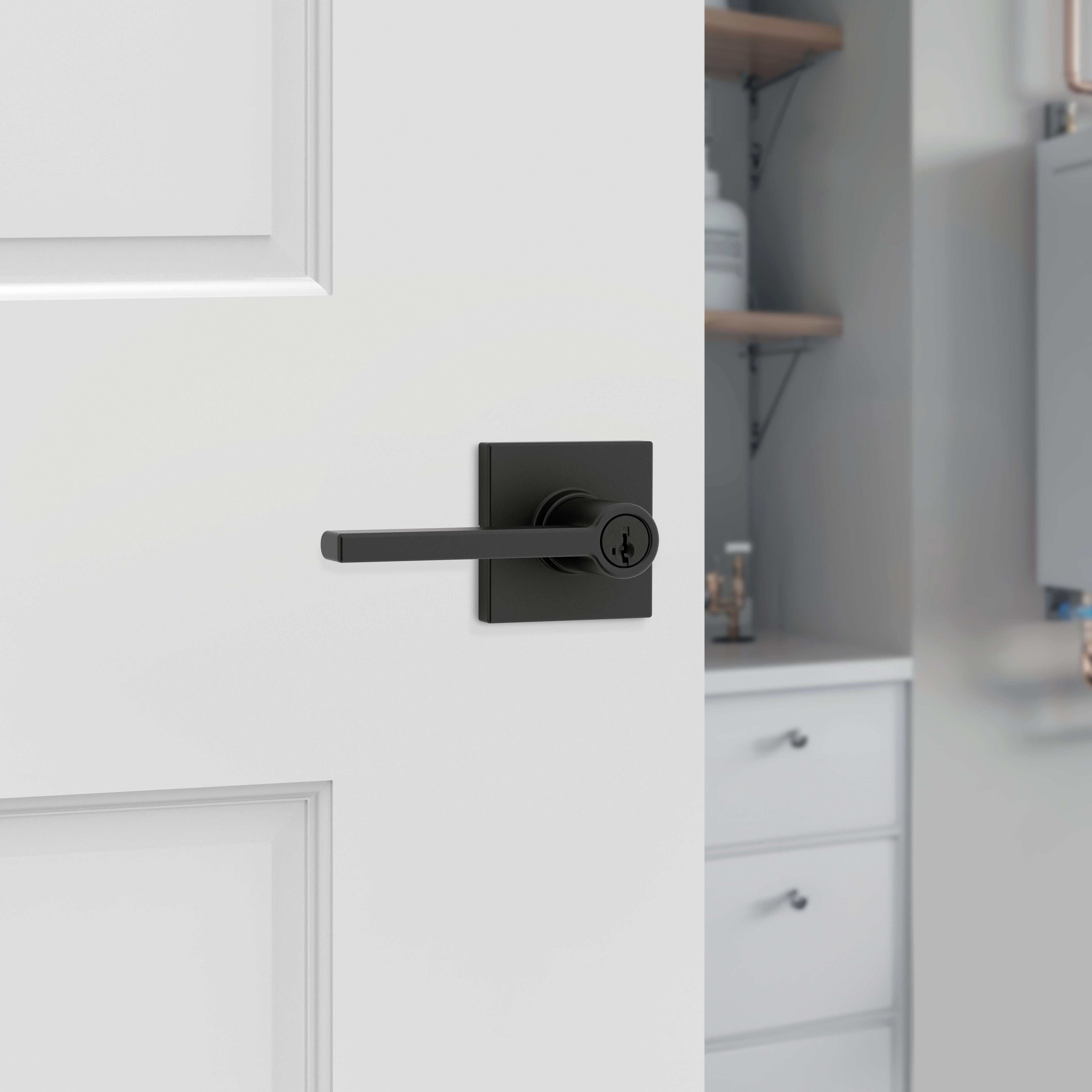 439CSL SQT 514 SMT RCAL UL 3031 23155 LK Casey Storeroom Less Keys - Matte Black