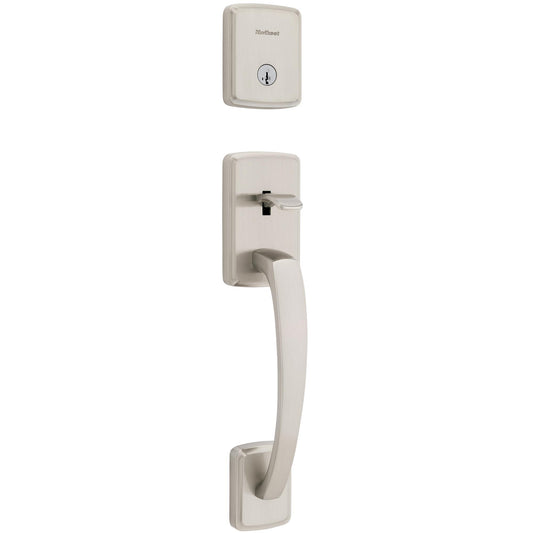 818BFH LIP 15 SMT 6AL STRKP Brentford Handleset for 971 Trims - Satin Nickel