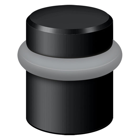 UFB4505U19 1-1/2" Round Floor Bumper - Matte Black
