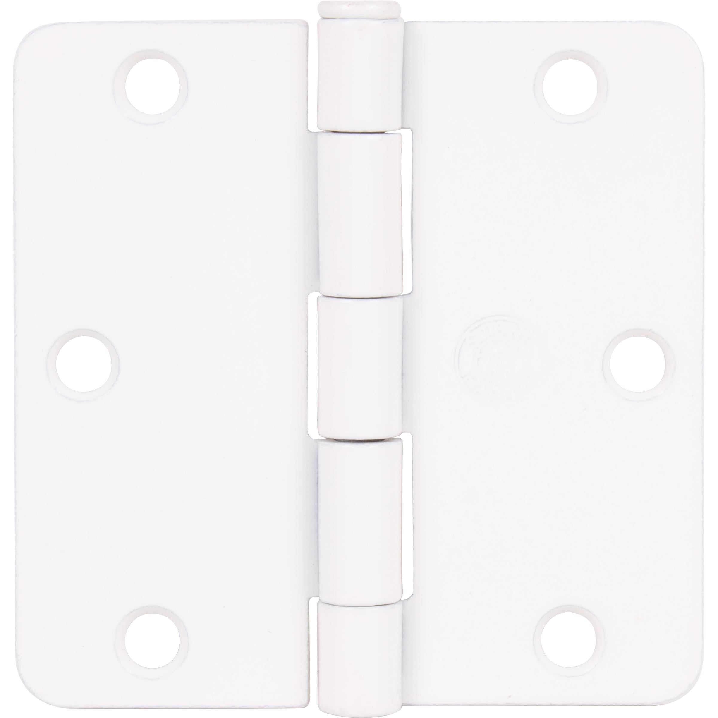 Stone Harbor Hardware 3-1/2" Door Hinges, 1/4" Radius Corner, White, 3-Pack
