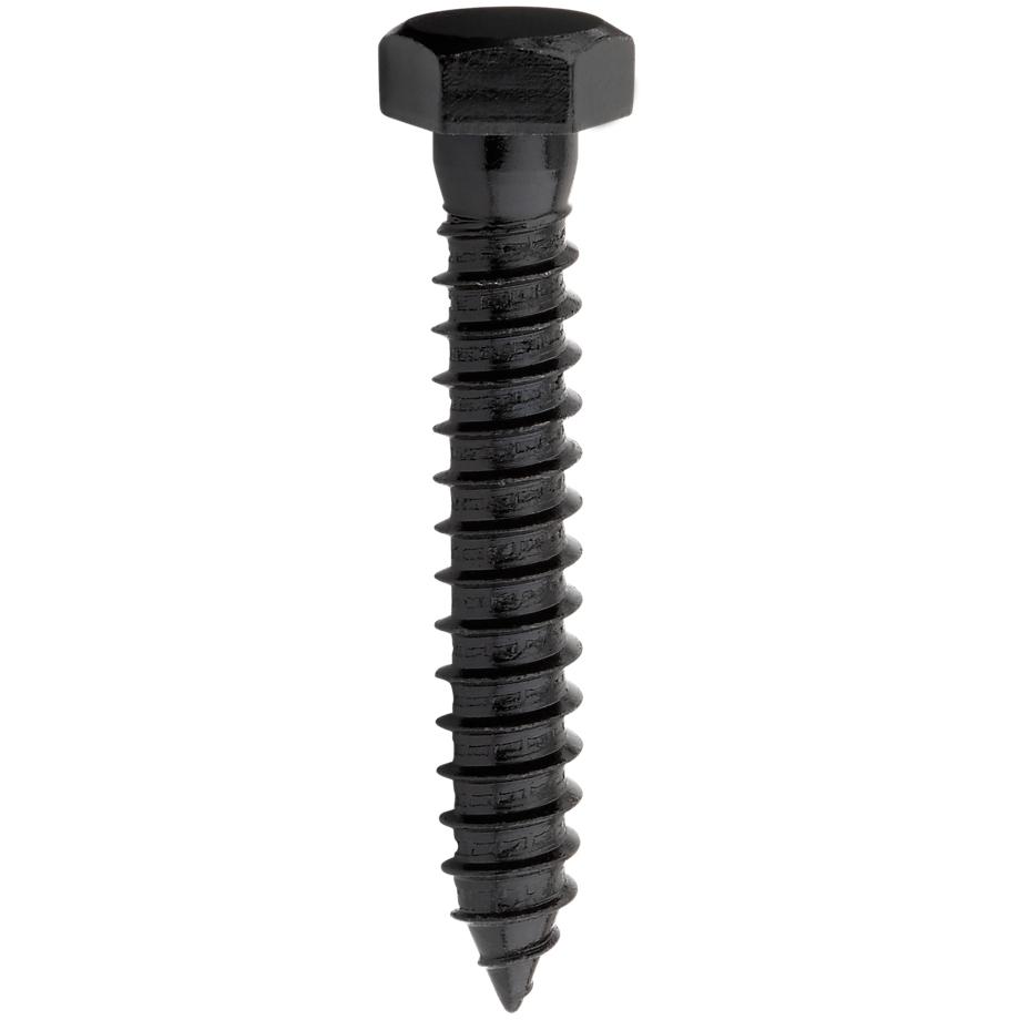National Hardware - V1864 1/2" x 3" Galvanized Lag Screw 8/pk - Black