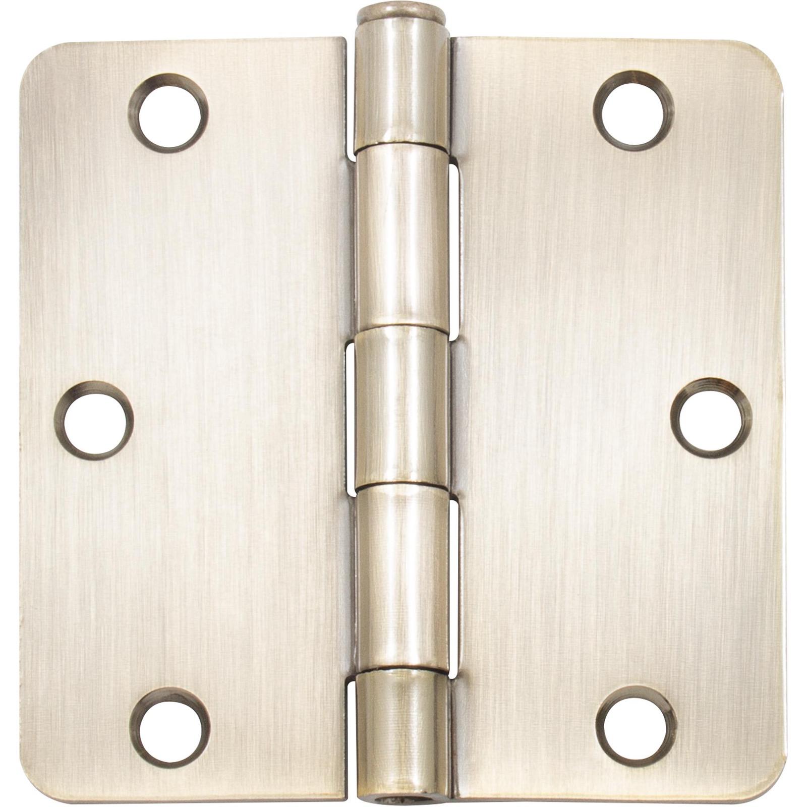 Stone Harbor Hardware Standard Hinge, 3-1/2 Inches, 1/4" Radius Corner, Bulk Pack (100 Each), Antique Brass