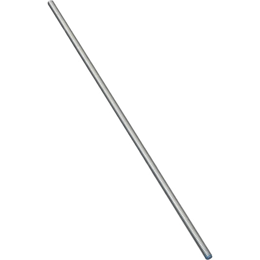 4000BC 1/4" -20 x 72" Steel Threaded Rod - Zinc Plated