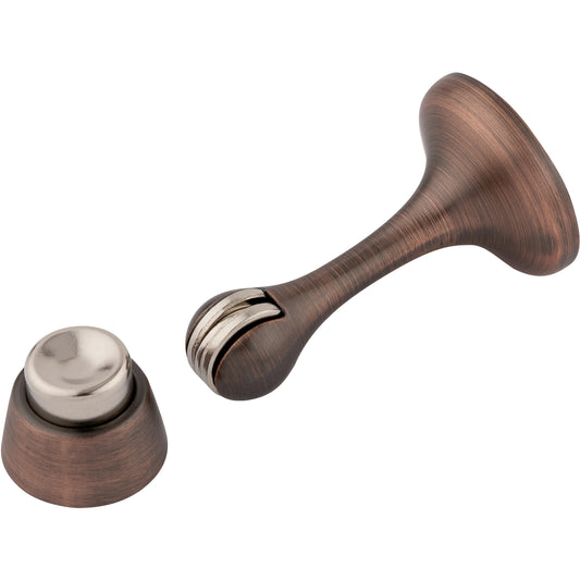 V244 3" Magnetic Rigid Door Stop with Catch - Antique Bronze