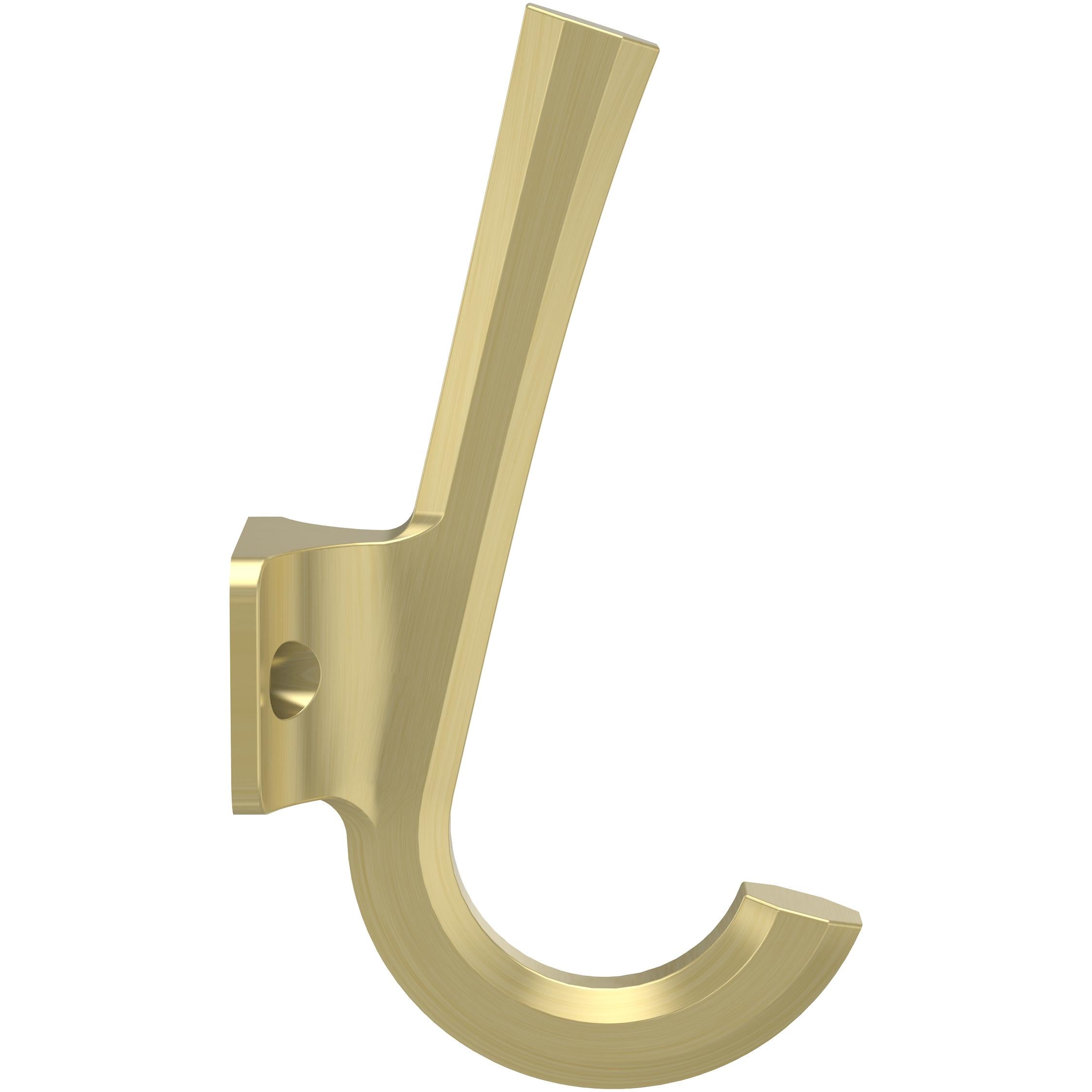 V1457 Powell Angled Hook - Brushed Gold