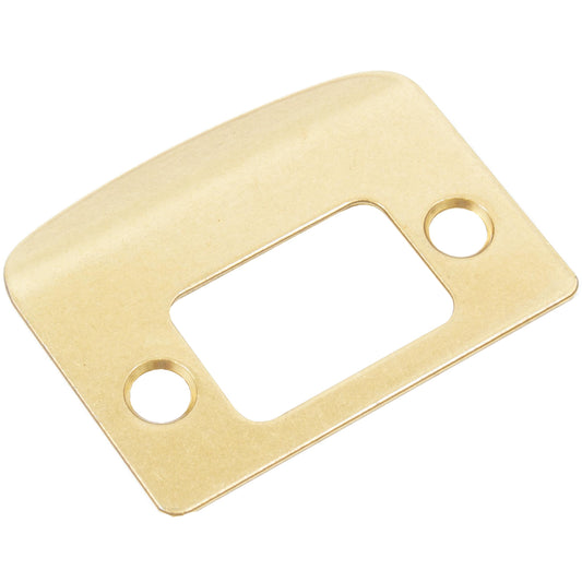 84638-001 2-1/4" SC Full Lip Deadbolt Strike - Polished Brass