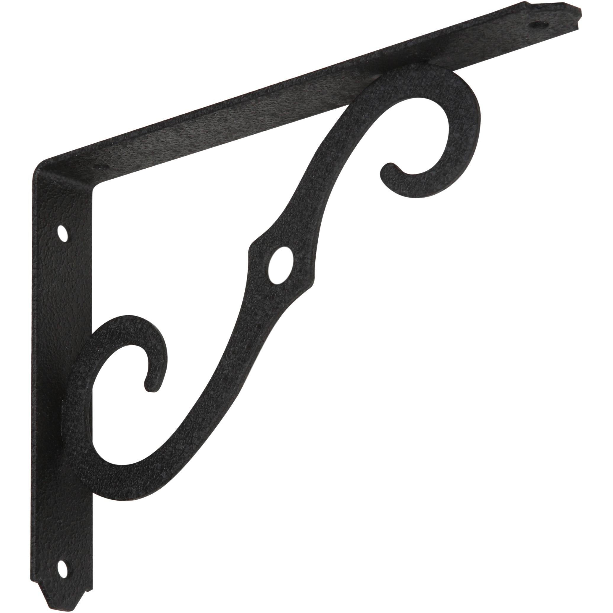 152BC 8" x 5-1/2" Ornamental Shelf Bracket - Antique Black