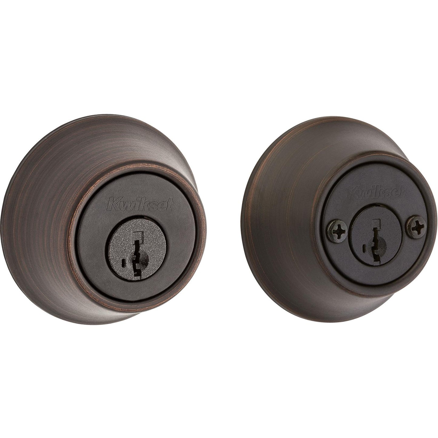 Kwikset 665 11P SMT RCAL RCS Double Cylfeat SMT inder Deadbolt feat SMT in Venetian Bronze