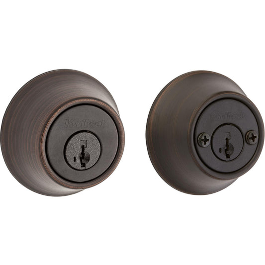 Kwikset 665 11P SMT RCAL RCS Double Cylfeat SMT inder Deadbolt feat SMT in Venetian Bronze