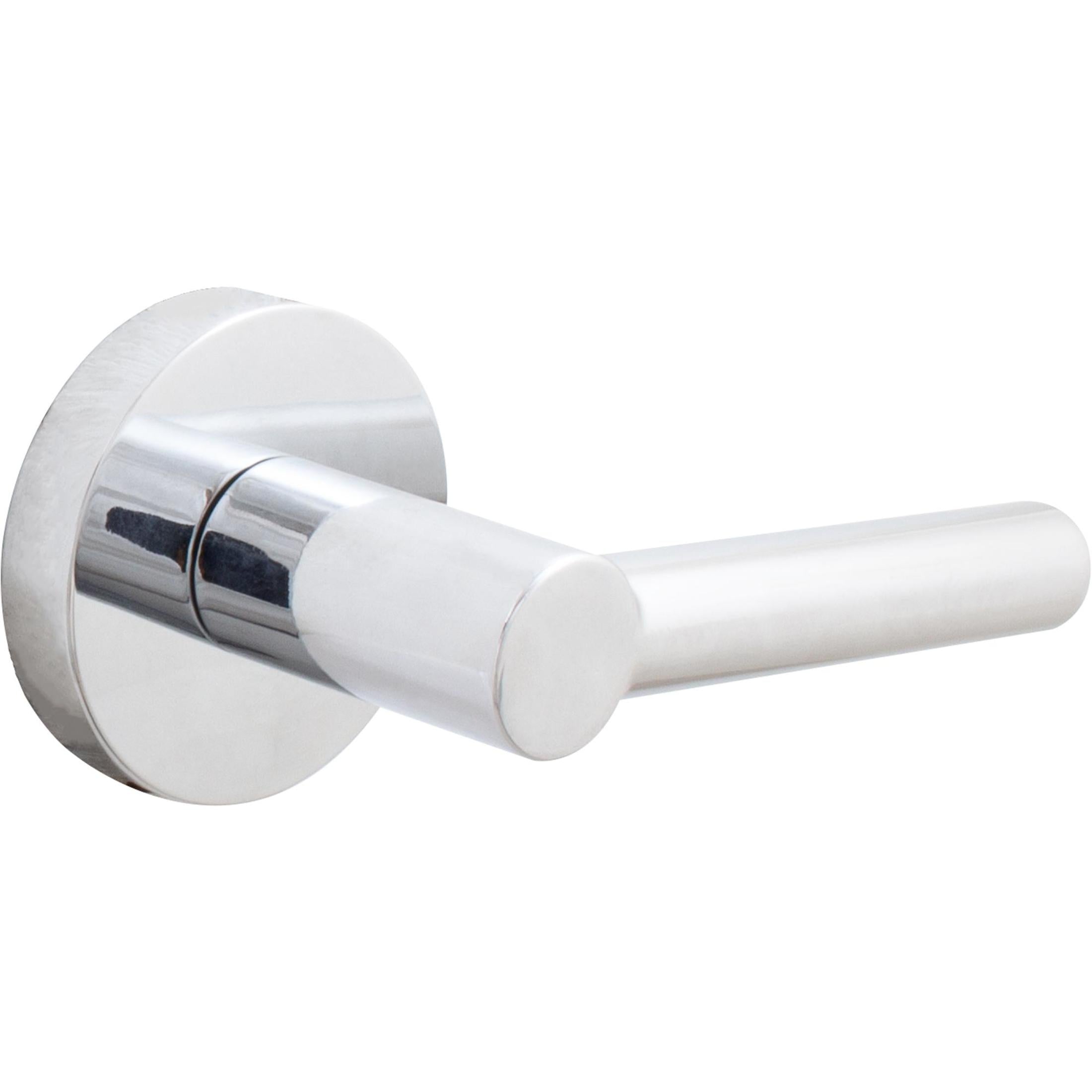 Zurich Door Lever with Round Rosette, Passage (Hall/Closet) Function