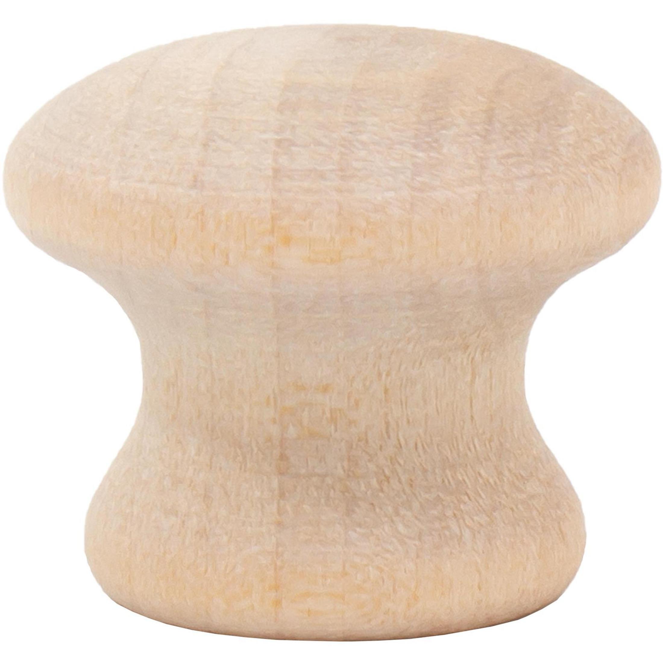 Wood Cabinet Knob, Birch Wood