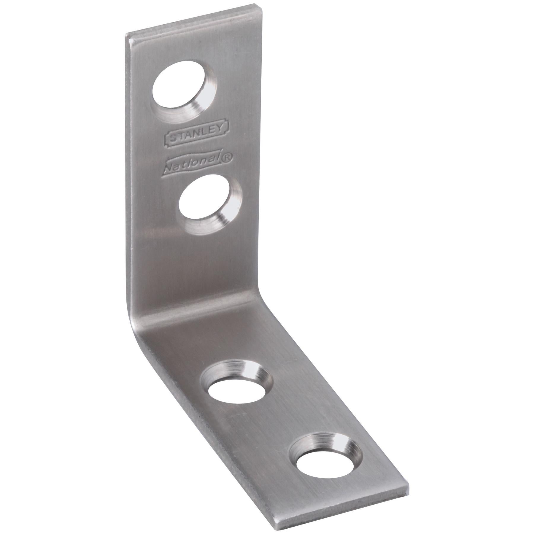 V415 1-1/2" x 5/8" Corner Brace 2/pk - Stainless Steel