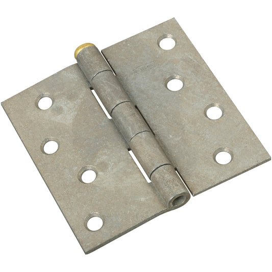 V504 4" Removable Pin Broad Hinge with Stainless Steel Pin 1/pk - Galvanized