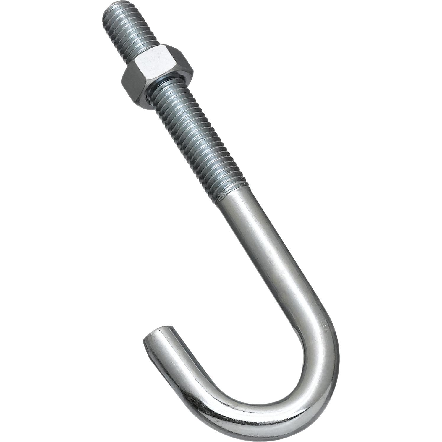 2195BC 1/2" x 6" J-Bolt - Zinc Plated