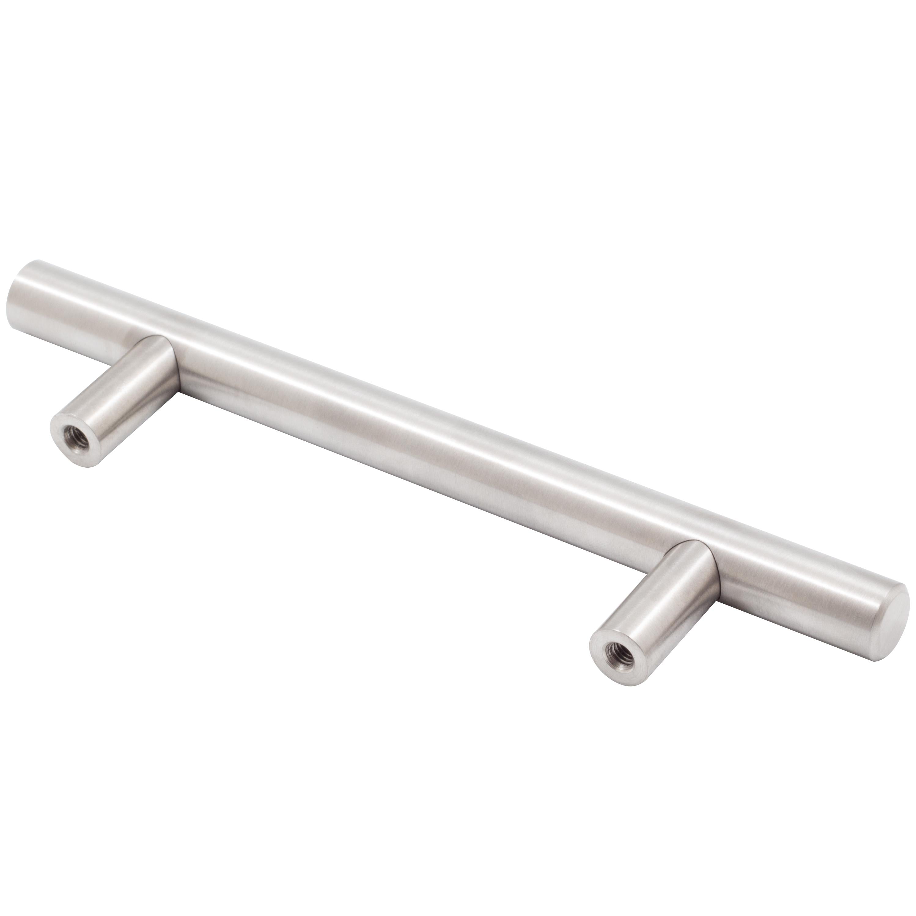 Stone Harbor Hardware Bar Cabinet Pull, 96 Millimeters, 156mm Overall Length, Satin Stainless Steel