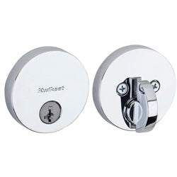 Uptown Single Cylinder Round Deadbolt - 258 Series with Smartkey - Boxpack