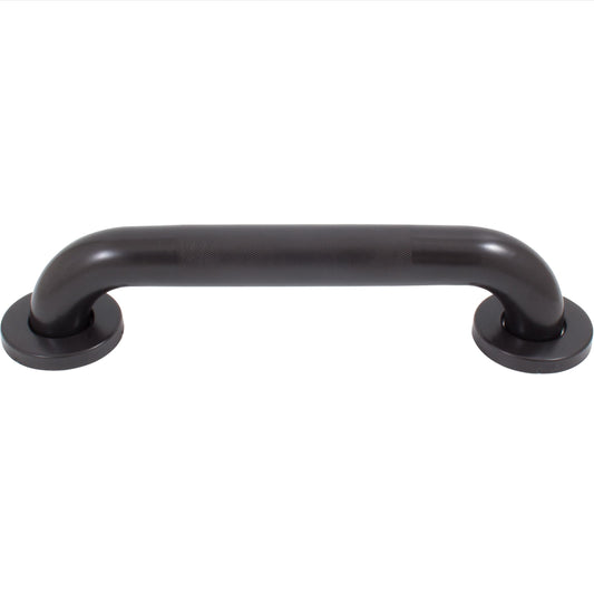 Stone Harbor Hardware Knurled Grab Bar, 32 Inches, 1-1/2" Diameter, 1-1/2" Wall Clearance, Concealed Screws, Dark Bronze