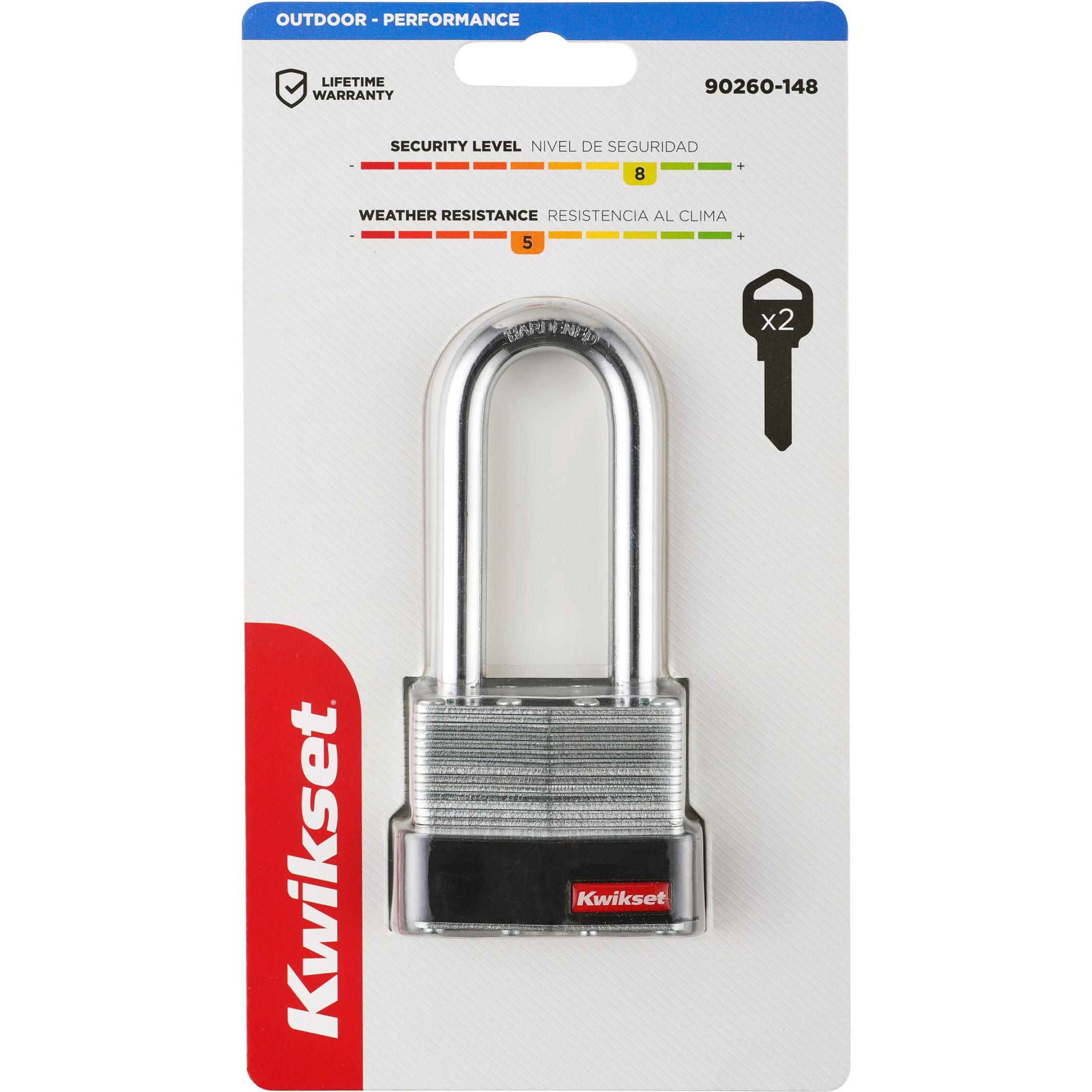 Kwikset 2" Laminated Padlock with 2-1/2" Shackle
