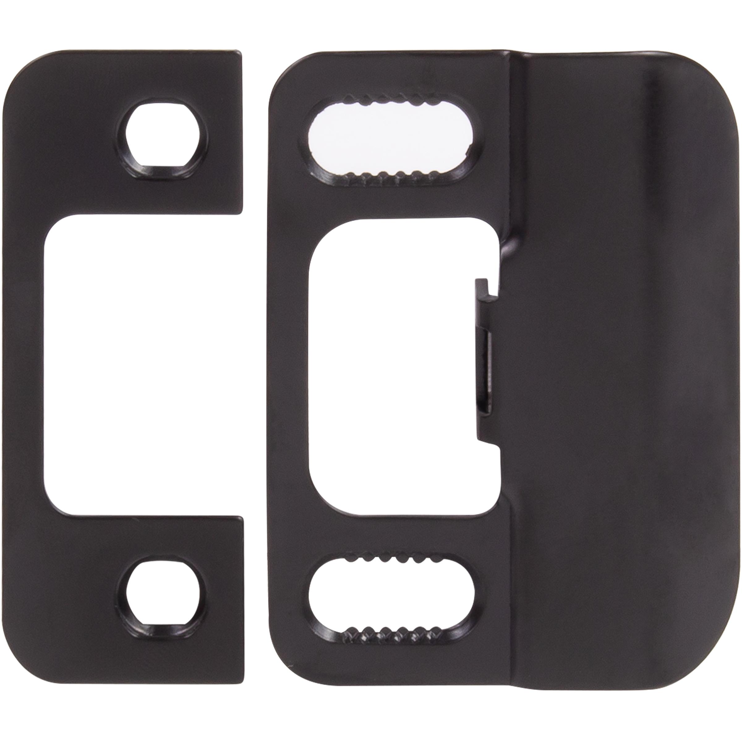 Stone Harbor Hardware Adjustable Strike Plate, Matte Black