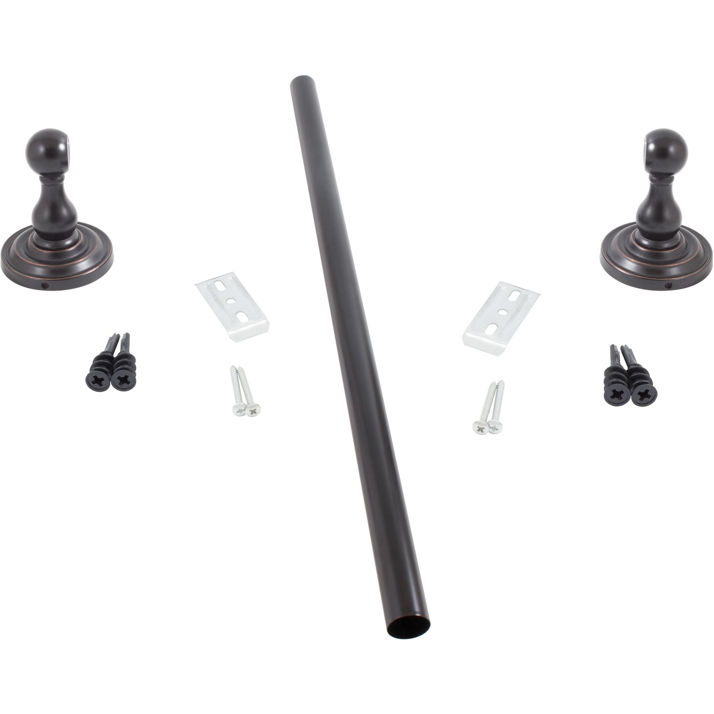 Stone Harbor Hardware Charlotte Towel Bar, 18 Inches, Vintage Bronze