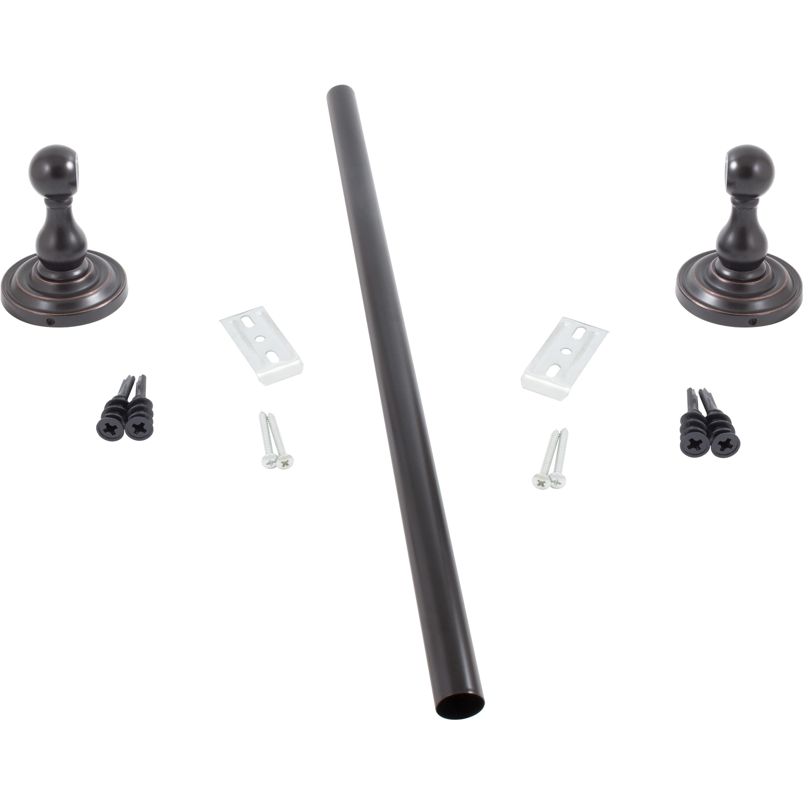 Stone Harbor Hardware Charlotte Towel Bar, 18 Inches, Vintage Bronze