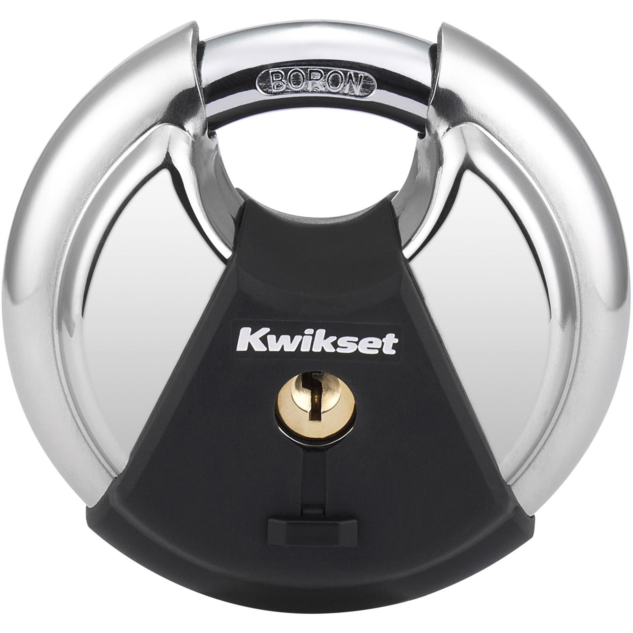 Kwikset 3-1/8" Discus Padlock with 11/16" Shackle