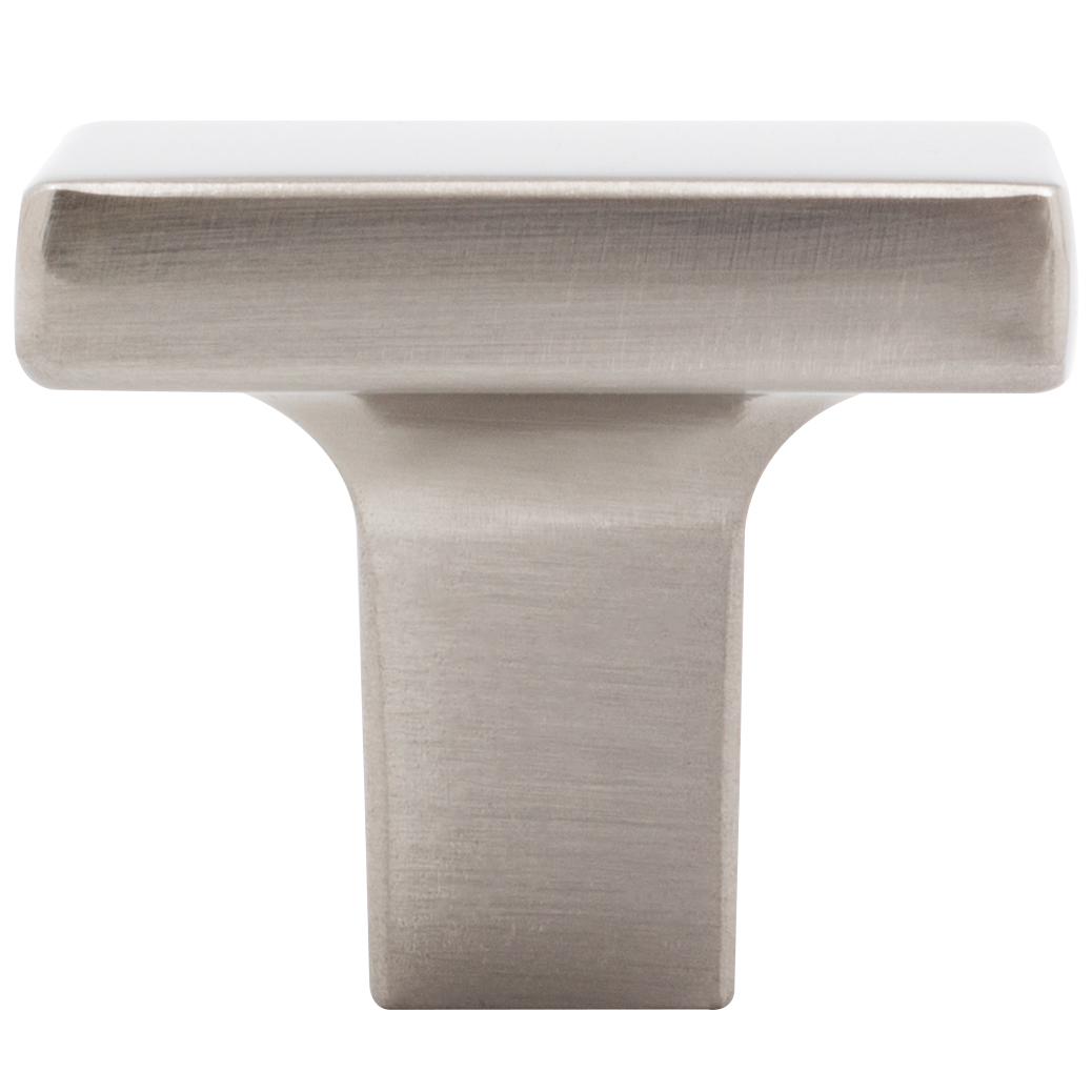 Stone Harbor Hardware Contemporary Square Cabinet Knob, 1-1/8 Inches, Zinc Base Material, Satin Nickel