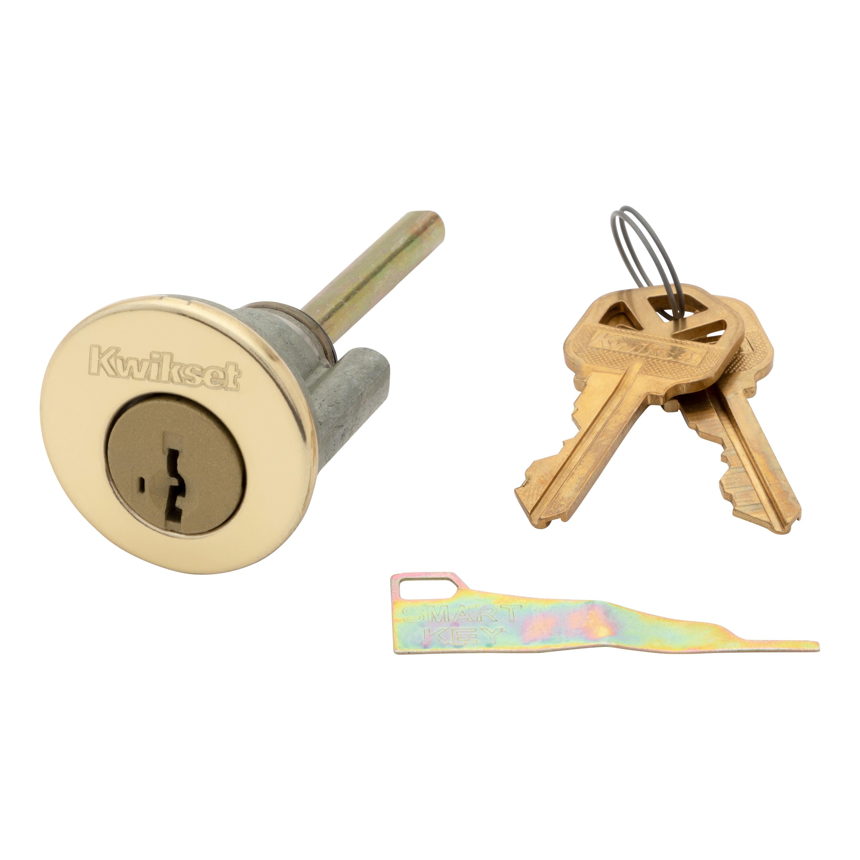 83343-001 Smartkey Exterior 1-Cyl Deadbolt Conversion Kit for Security Series - Polished Brass