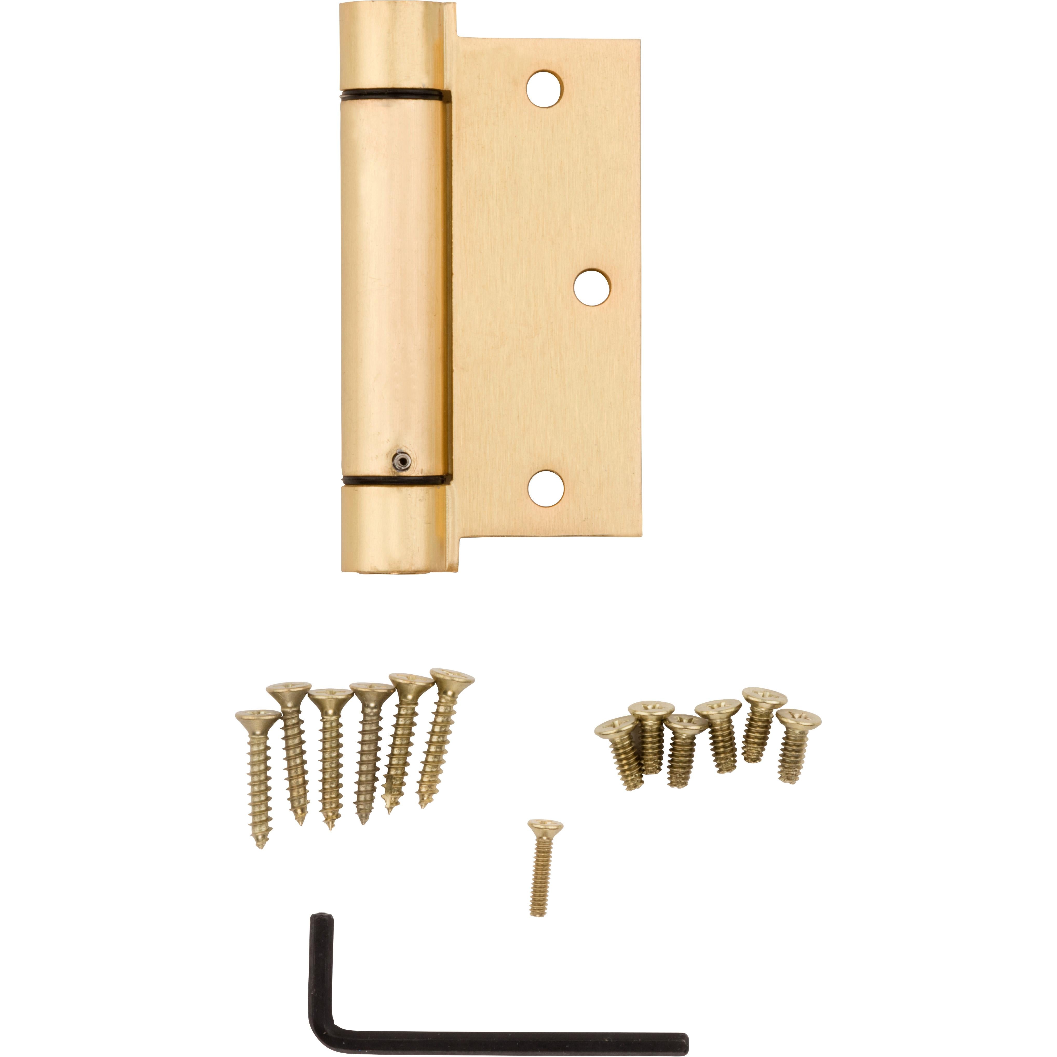 V520 3-1/2" Spring Hinge 1/pk - Polished Brass