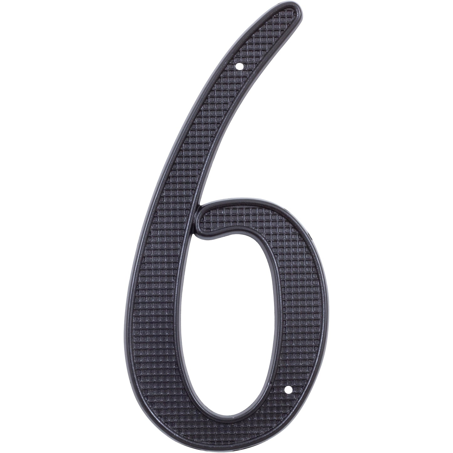Stone Harbor Hardware Traditional House Number, #6, 4 Inches, Matte Black