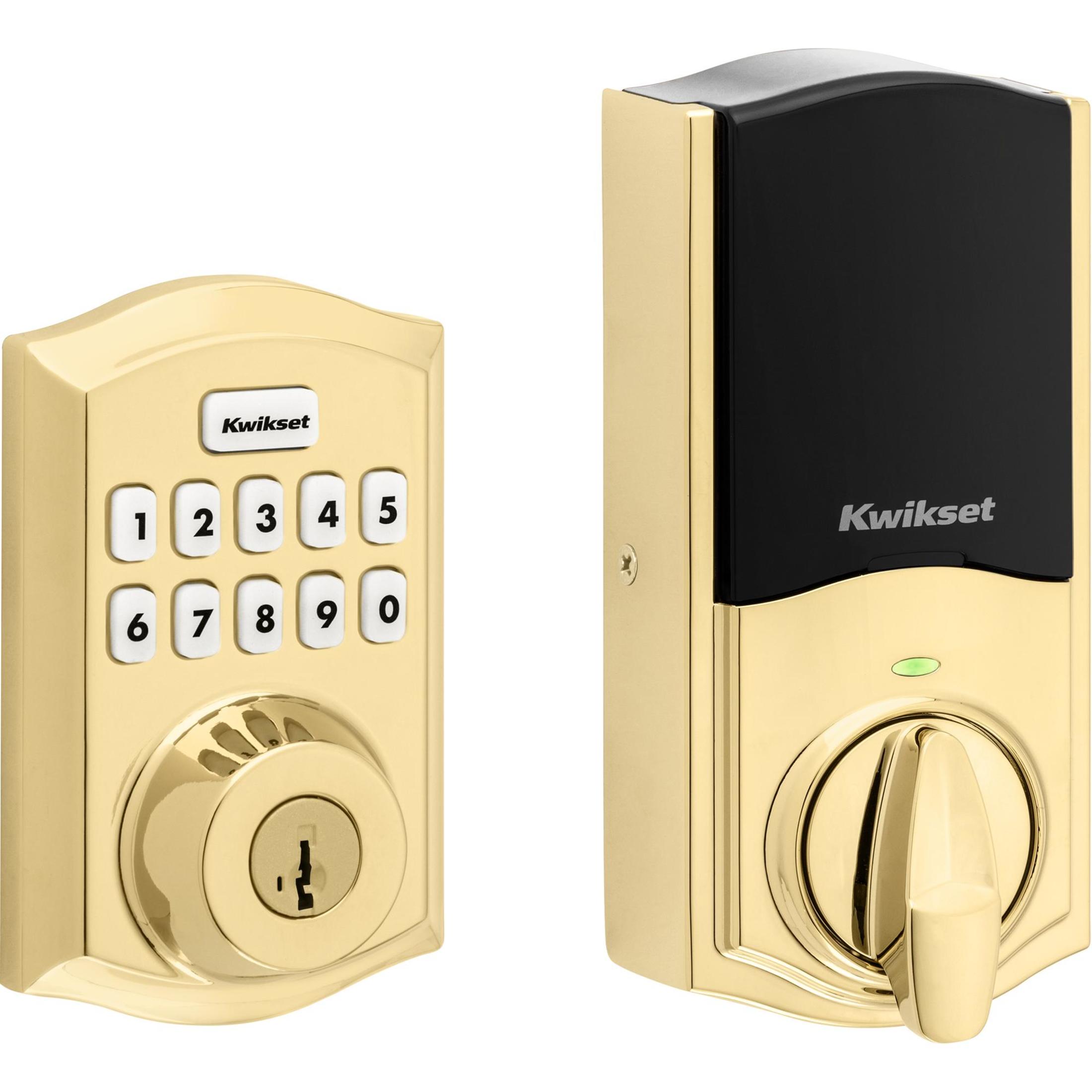 HC620 TRL ZW700LR L03 SMT RCALFD RCS BP Traditional HomeConnect Keypad Deadbolt - Polished Brass